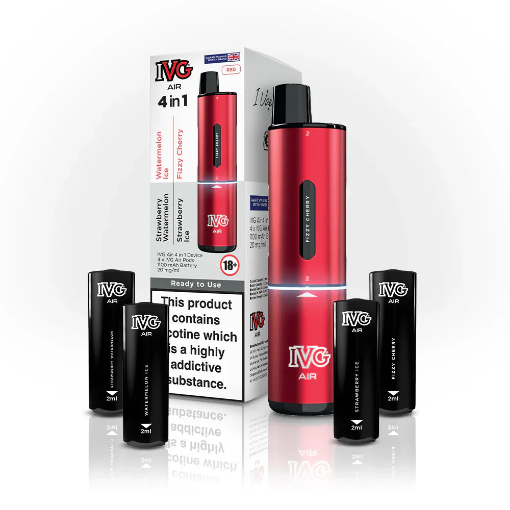 IVG Air 4 in 1 2400 Pod Kit | 12.99 Vapour Village IVG Air 4 in 1 2400 Pod Kit | 12.99 Vapour Village
