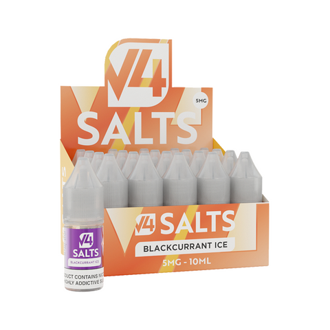 5mg V4 Salts 10ml Nic Salts (50VG/50PG) - Pack of 20