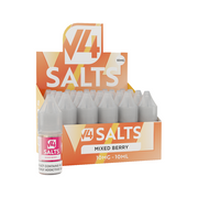 10mg V4 Salts 10ml Nic Salts (50VG/50PG) - Pack of 20
