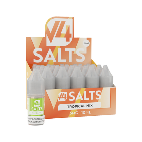 5mg V4 Salts 10ml Nic Salts (50VG/50PG) - Pack of 20