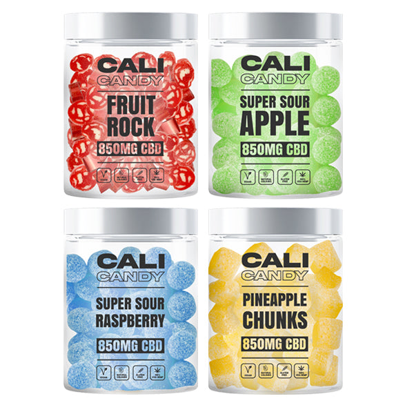 CALI CANDY 850mg Full Spectrum CBD Vegan Sweets (Small) - 10 Flavours