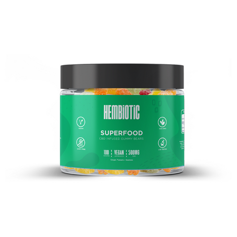 Hembiotic 500mg CBD Gummy Bears - 100g