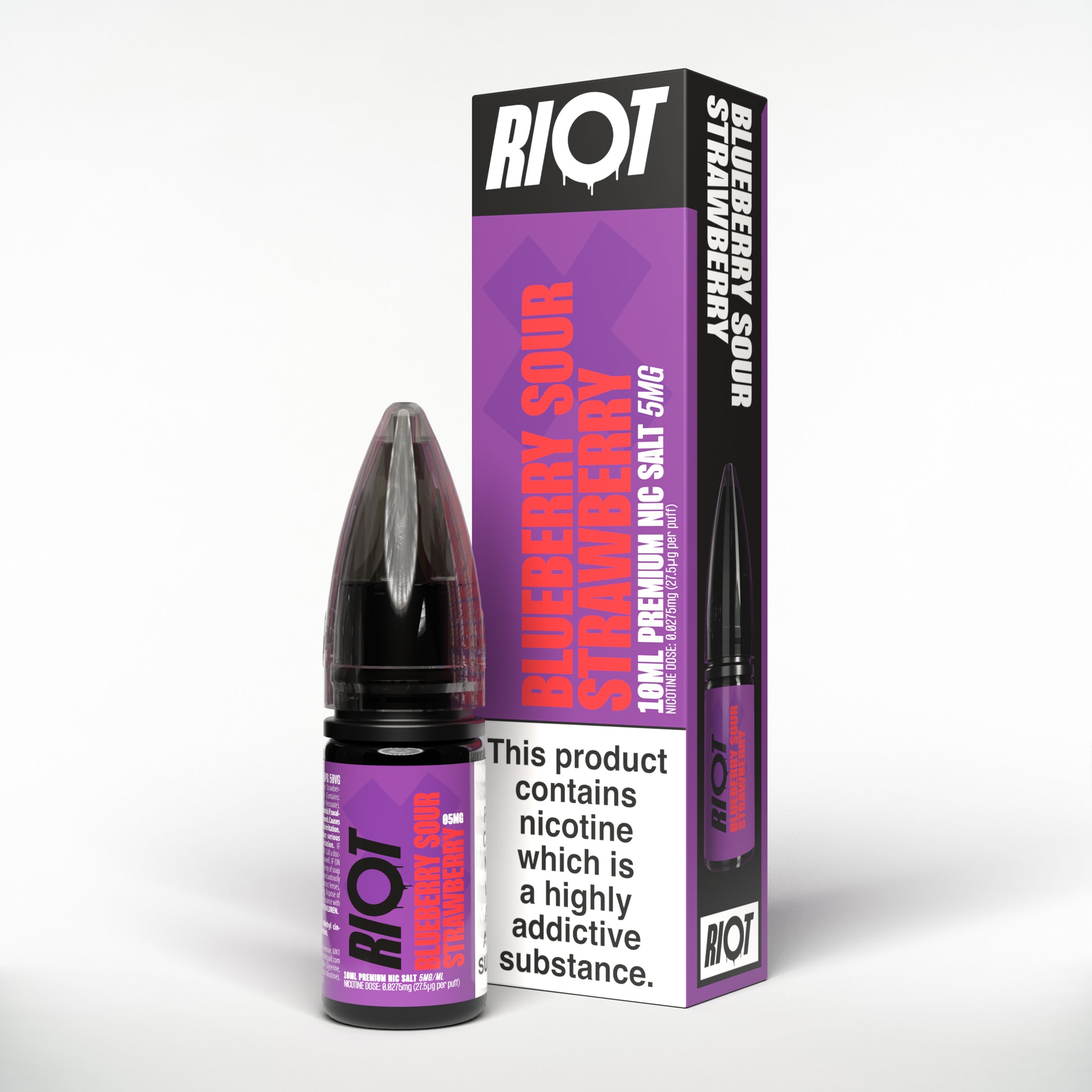 Riot X Blueberry Sour Strawberry - Superchrged Flavours Salts By Riot Squad