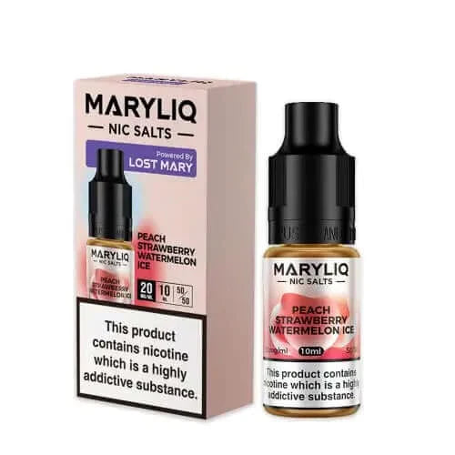 Peach Strawberry Watermelon Ice MaryLiq Nic Salt
