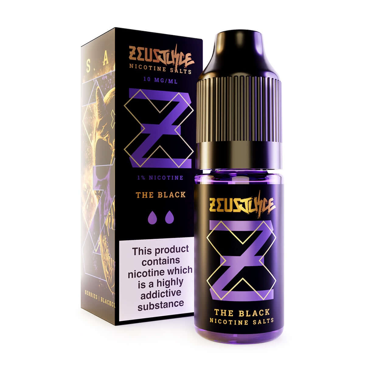 The Black Nic Salt E-Liquid by Zeus Juice