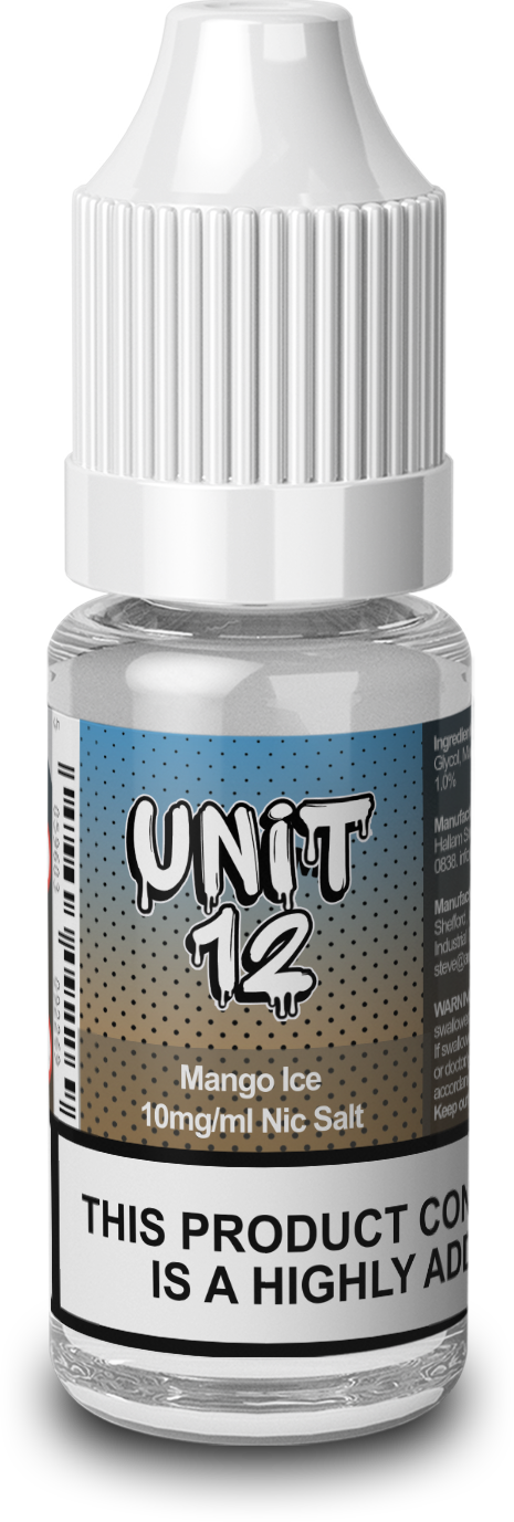 Unit 12 Nic Salts 10ml - Mango Ice