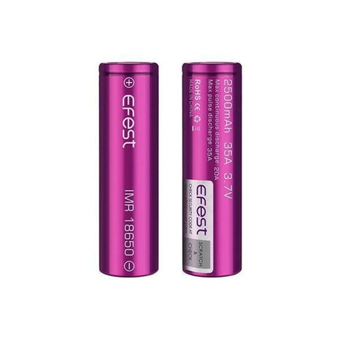 Efest 18650 2500mAh Battery - Vaping Products