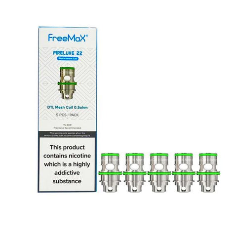 FreeMax Fireluke 22 Replacement Mesh Coils MTL 1.5ohms/DTL 