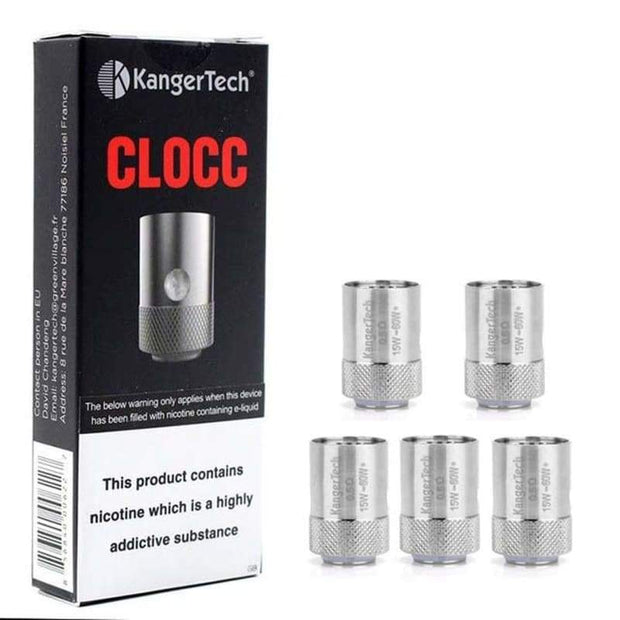 KangerTech CLOCC Replacement Coils Pack of 5 - SS 0.5ohm