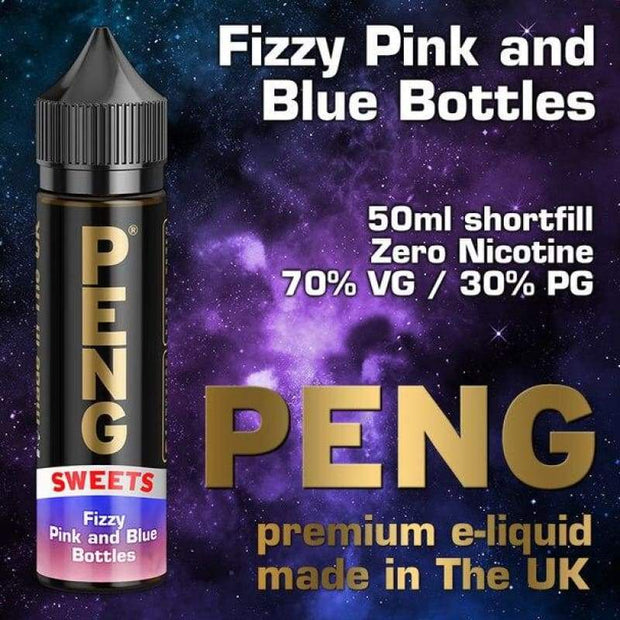 PENG - Fizzy Pink and Blue Bottles