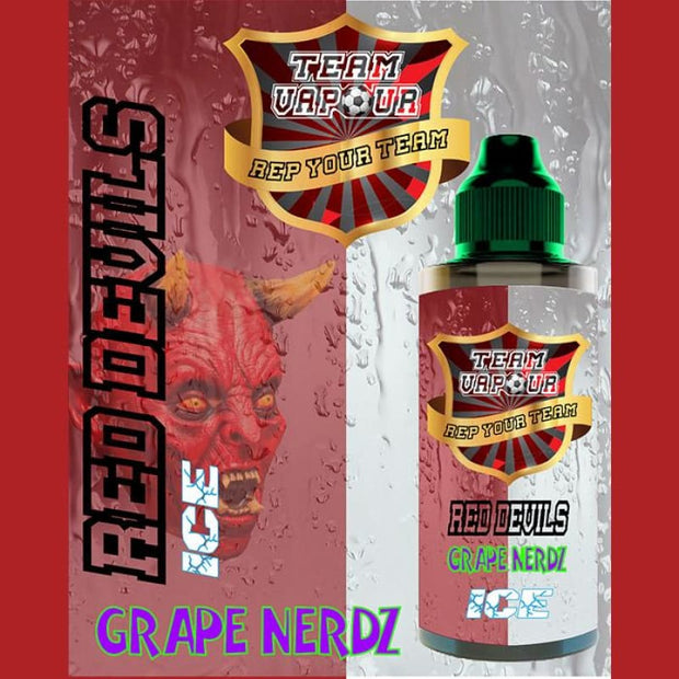 Team Vapour - Red Devils Grape Nerdz Ice - 100ml - Vapour 