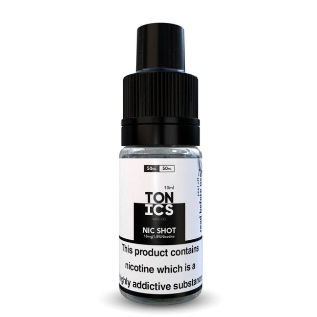 Tonics Vape Nic Shot - Available in 50/50 - 18mg / 50/50 - 