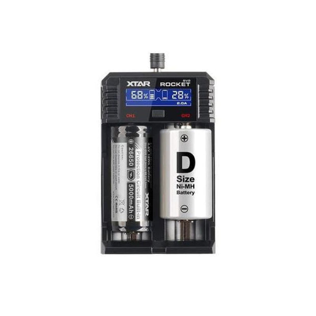 Xtar - SV2 Rocket - 2 battery charger - Vaping Products