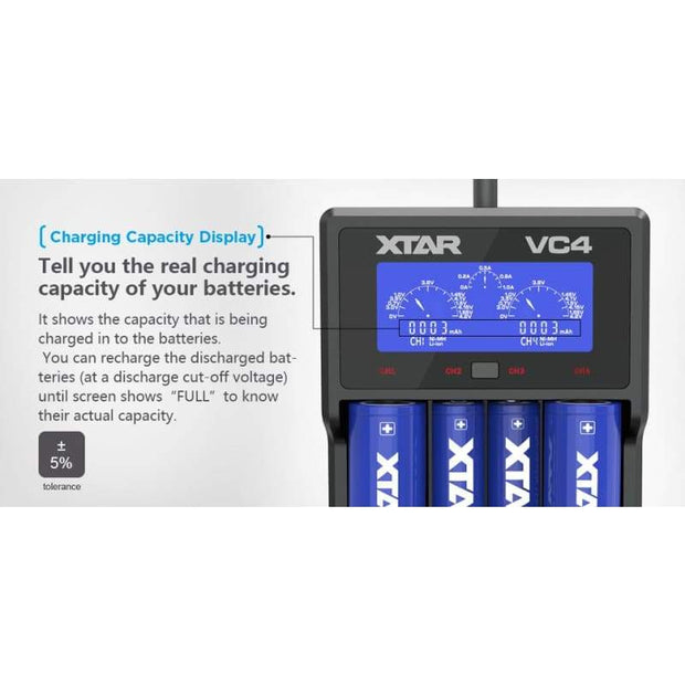 Xtar - VC4 Rocket - 4 battery charger