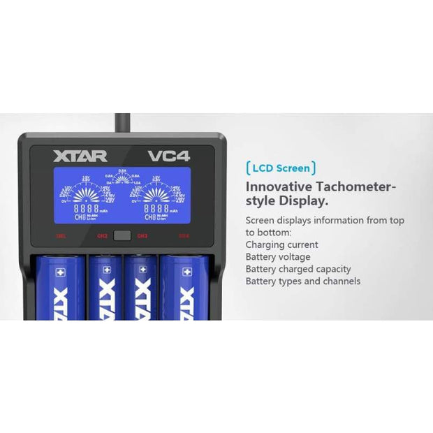 Xtar - VC4 Rocket - 4 battery charger