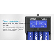 Xtar - VC4 Rocket - 4 battery charger